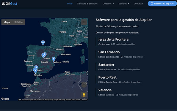 OfiGest – Plataforma de gestión de alquiler de oficinas